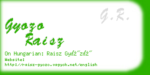 gyozo raisz business card